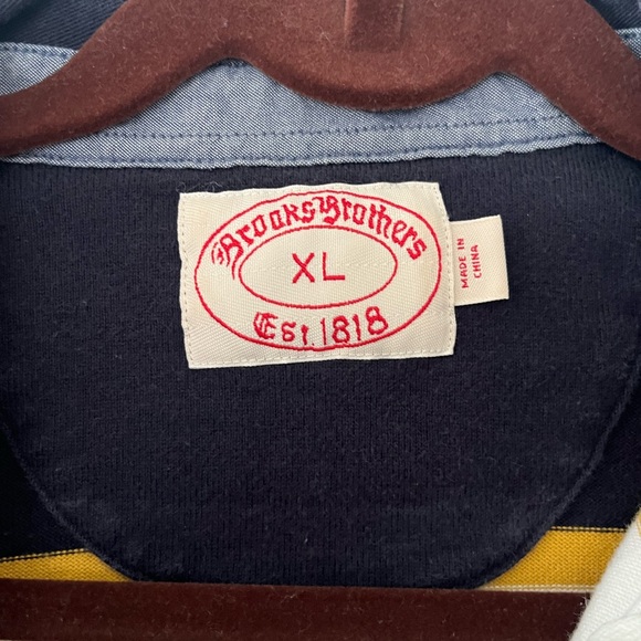 Brooks Brothers Striped Rugby Sweatshirt - Picture 3 of 3